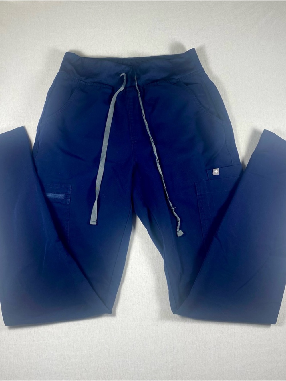 FIGS Technical Collection S Tall Navy Blue Scrub Pants HW Yola flawed